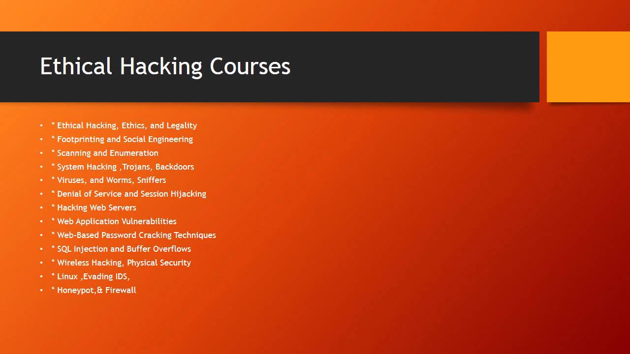 free ethical hacking courses online